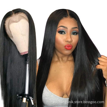 Uniky  Wholesale T Part Lace Wigs For Black Women Bone Straight Lace Front Human Hair Wigs